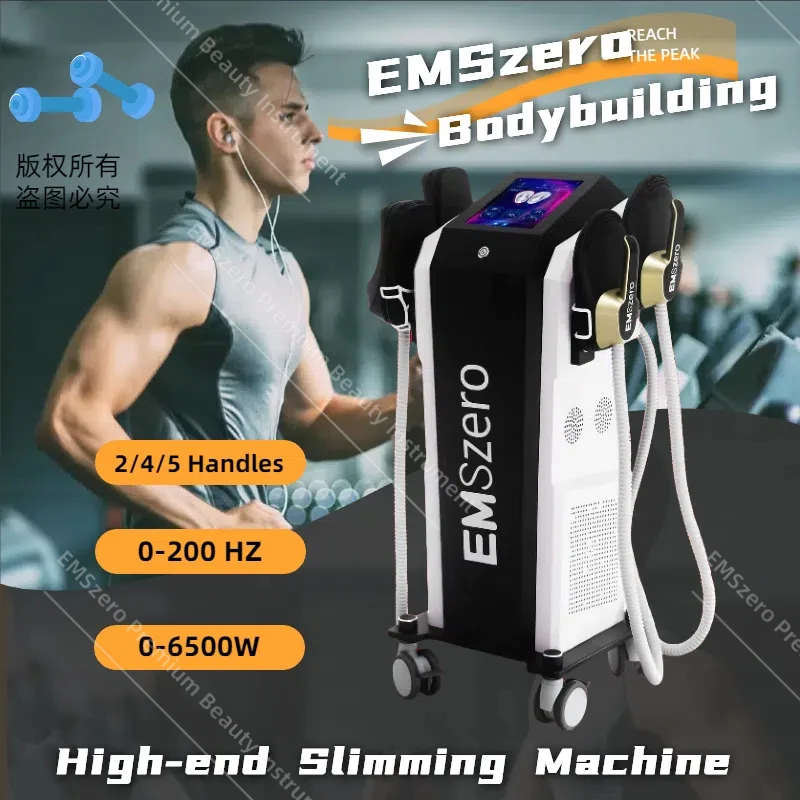 EMS-Neo 6500W Power Hi-emt Body Sculpt Machine 5Handle RF Pelvic Pad Optional Ems Muscle Stimulator Emszero pro