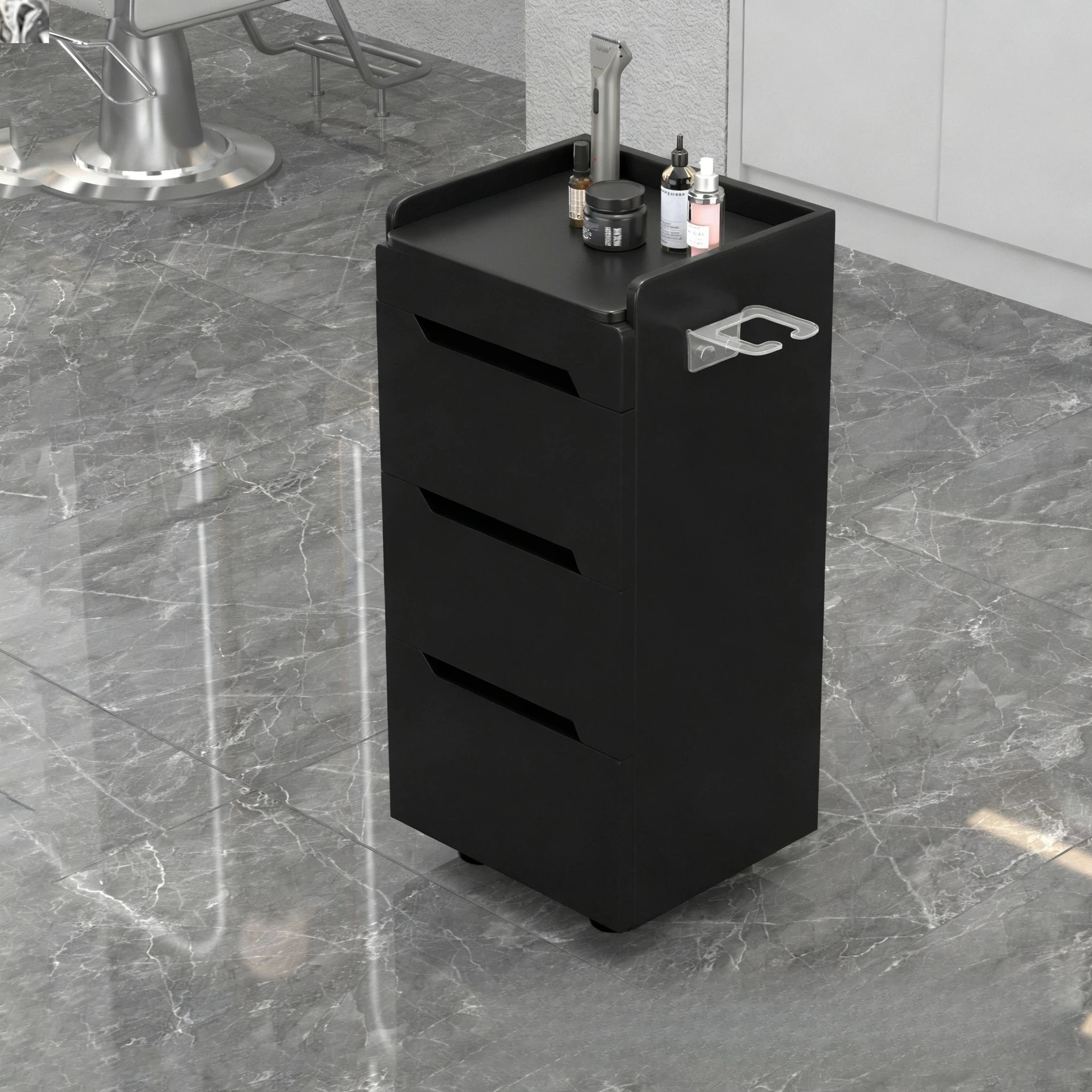 

Barber shop tool cabinet hair salon special hair storage locker whole hair cutting workbench storage wooden cabinet