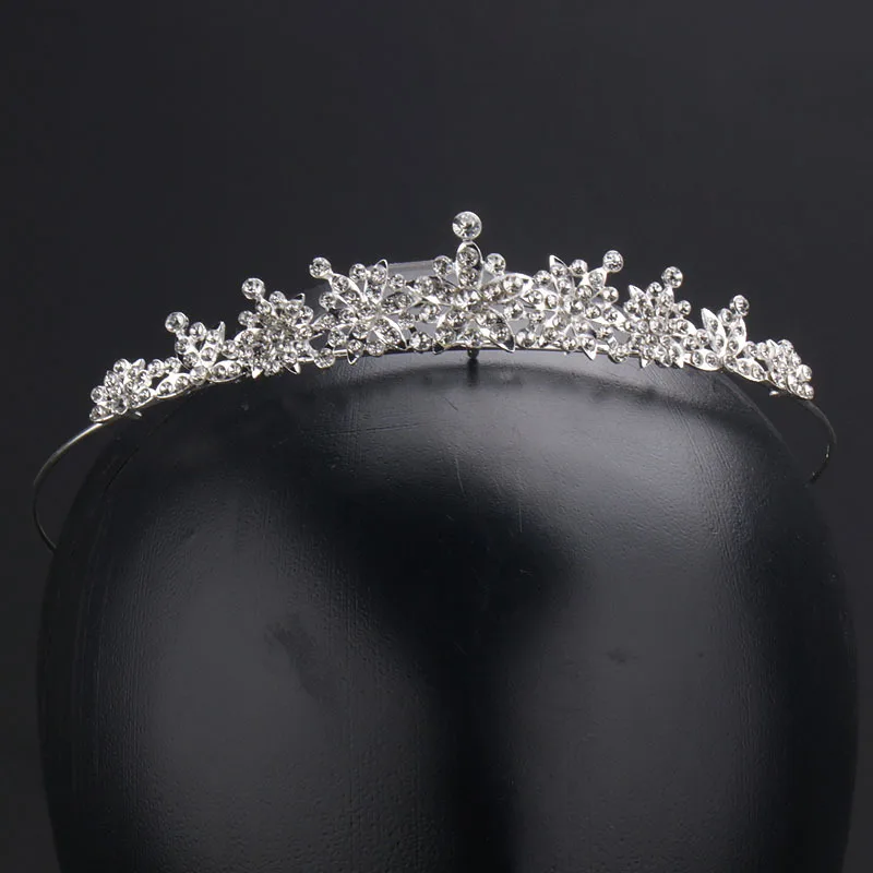 Luxury Children Crown Crystal Girl Tiara Hair Accessories Atmosphere Dance Performance Kid Birthday Gift Crown