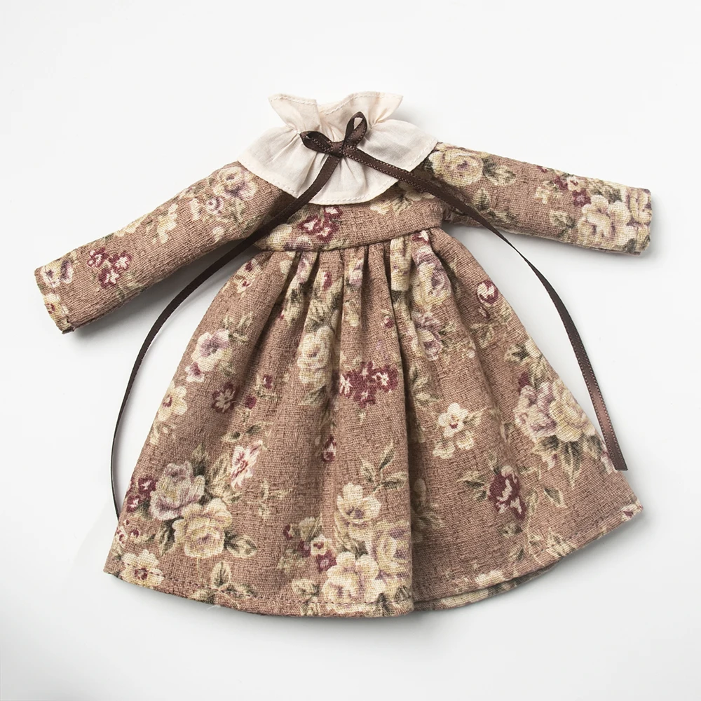 Blyth Kleding Kant Vintage Jurk Shirt Plooirok Uniform Set Meid Rok Pak Ymy Licca Azones Ob22 24 27 Pop Accessoires