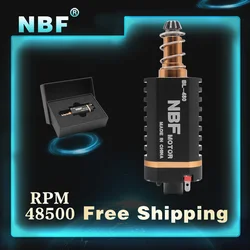 NBF 480 Brushless AEG Motor 48500 RPM High Torque Efficient, Low Heat Fast Response Stepless Speed Long Axis for Airsoft