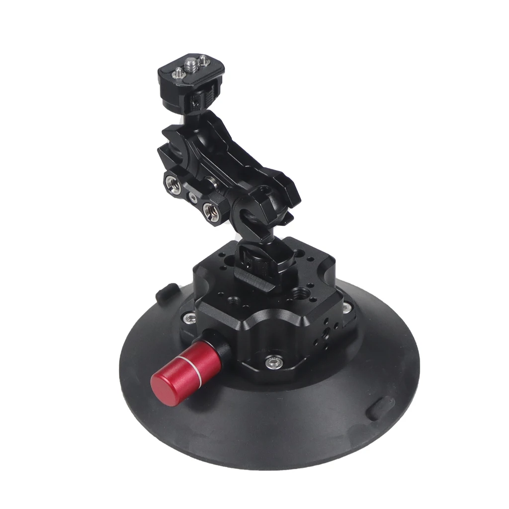 Pompe à main avec ventouse sous vide, stabilisateur de caméra à filetage 1/4 ", support rapide pour RAM, GoPro fore12 11 Insta360, accessoires de support de montage