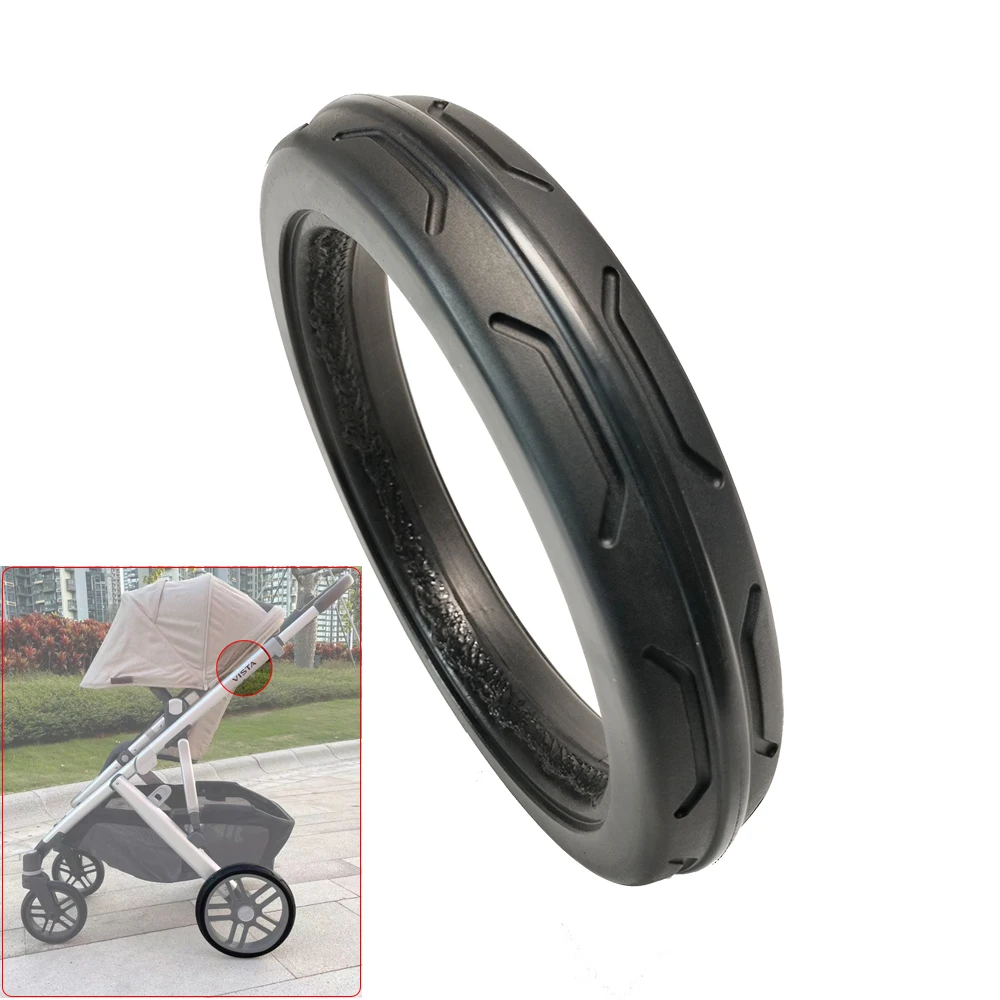 Buggy Rear Wheel Tire For Uppababy Vista V1 V2 Back Wheel Pushchair Casing Tread Tubeless Customized Baby Stroller Accessories