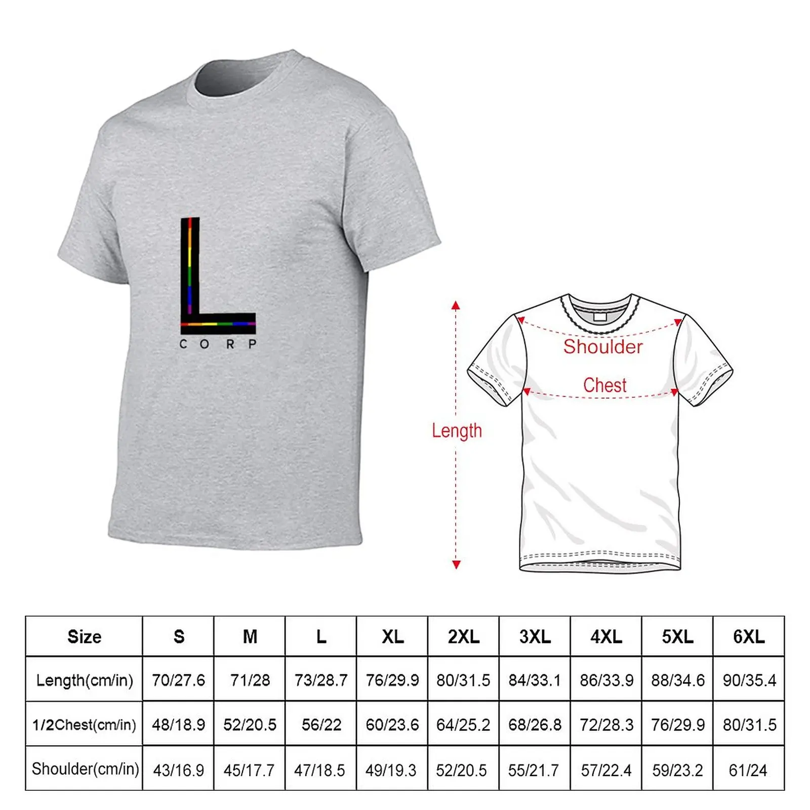 L-corp T-Shirt customized t shirts plain t-shirt quick drying shirt mens big and tall t shirts