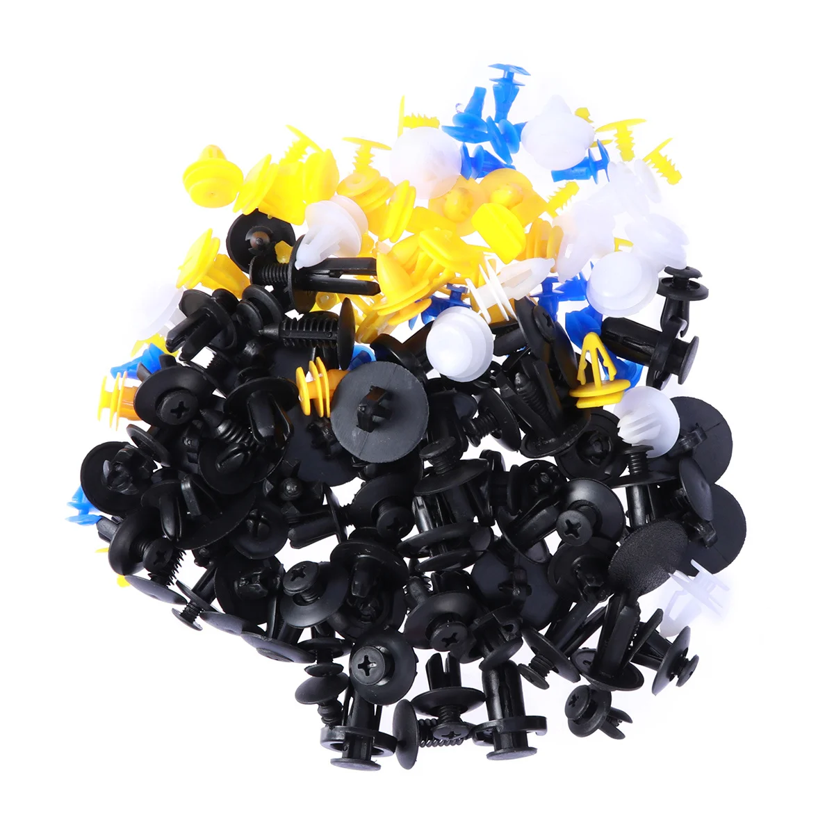 

100Pcs Car Push in Fasteners Nylon Bumper Clips for Motor Vehicles Furniture Electrical Equipment Strong and Durable
