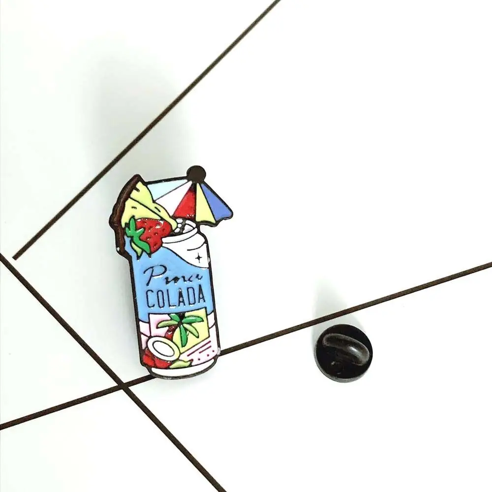 Pin Coconut Grove Fragrance PINA COLADA Jewelry Accessories Lapel Pin Cocktail Brooches Brooches Pin Lapel Brooch Enamel Pin