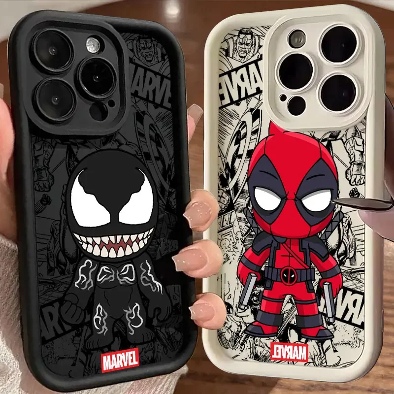 Marvel Cartoon Venom Deadpool Groot Phone Case For Infinix Hot Note Zero 50 40 30 20 GT10 GT20 Smart 9 8 7 6 Pro Play 4G 5G Back