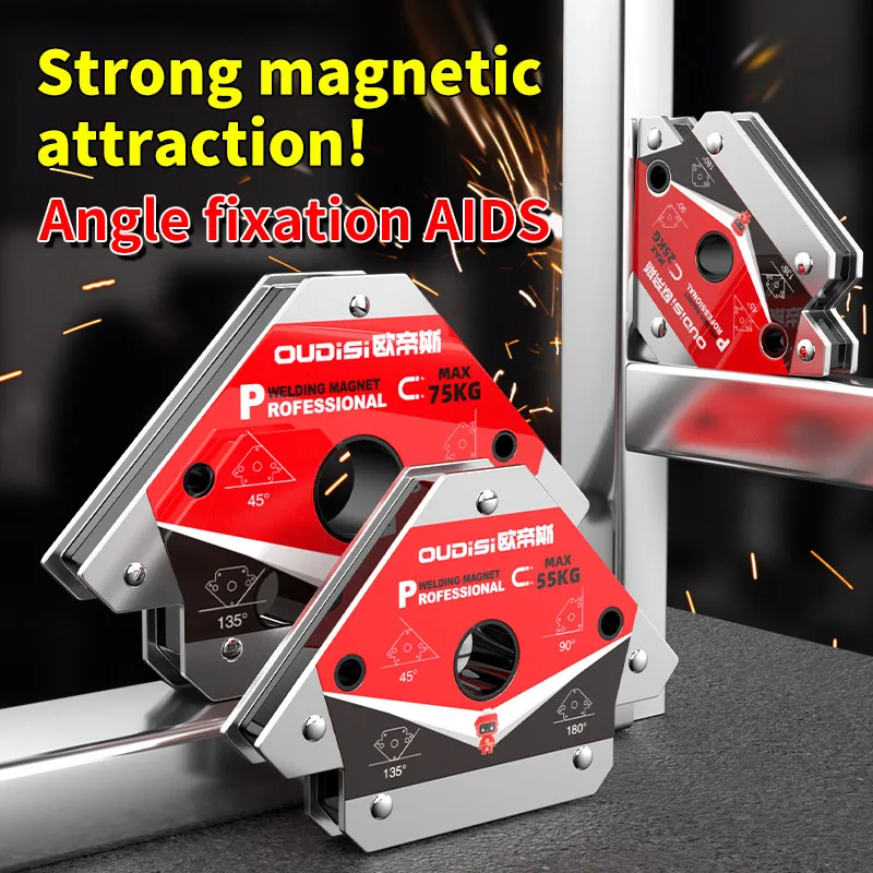 

Heavy-Duty Welding Holder - 360° Adjustable Magnetic Fixture for Steel Pipe, Plate & Frame Assembly