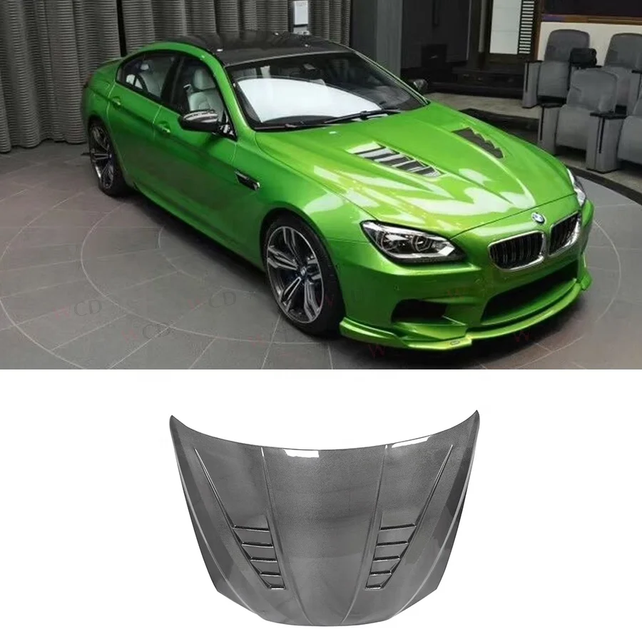 

Real Carbon Fiber Engine Hood for BMW 6 Series F06 M6 F12 F13 Front Hood Bonnet Cover 2011-2016
