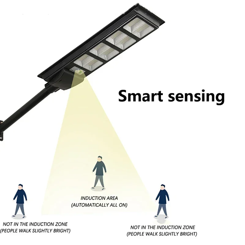 Imagem -05 - Led Poderosas Luzes Solares ao ar Livre Sensor de Movimento Automático à Prova Impermeável Água rc Luz Parede Rua Jardim Quintal Casa Lâmpada Externa 432 540 648