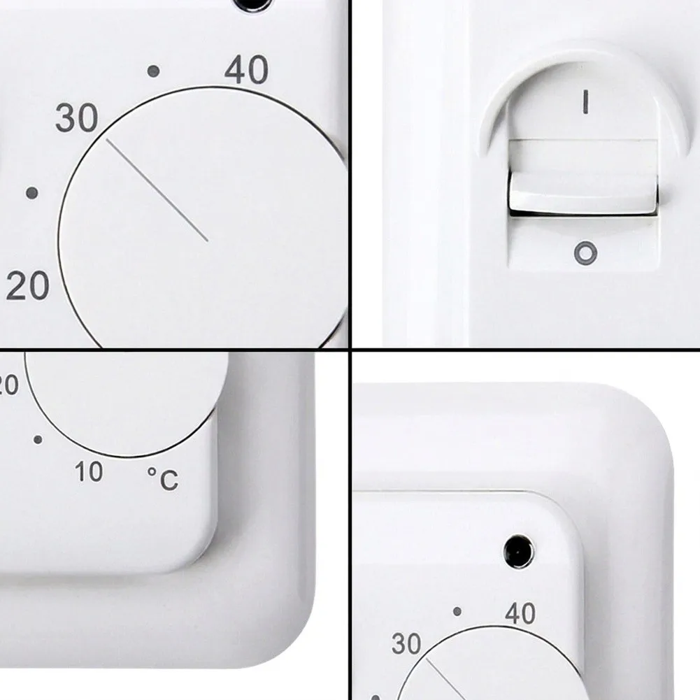 86x86 Mm Mechanical Temperature Controller Thermostat Floor Sensor Electric UnderFloor For Electrical Equipment