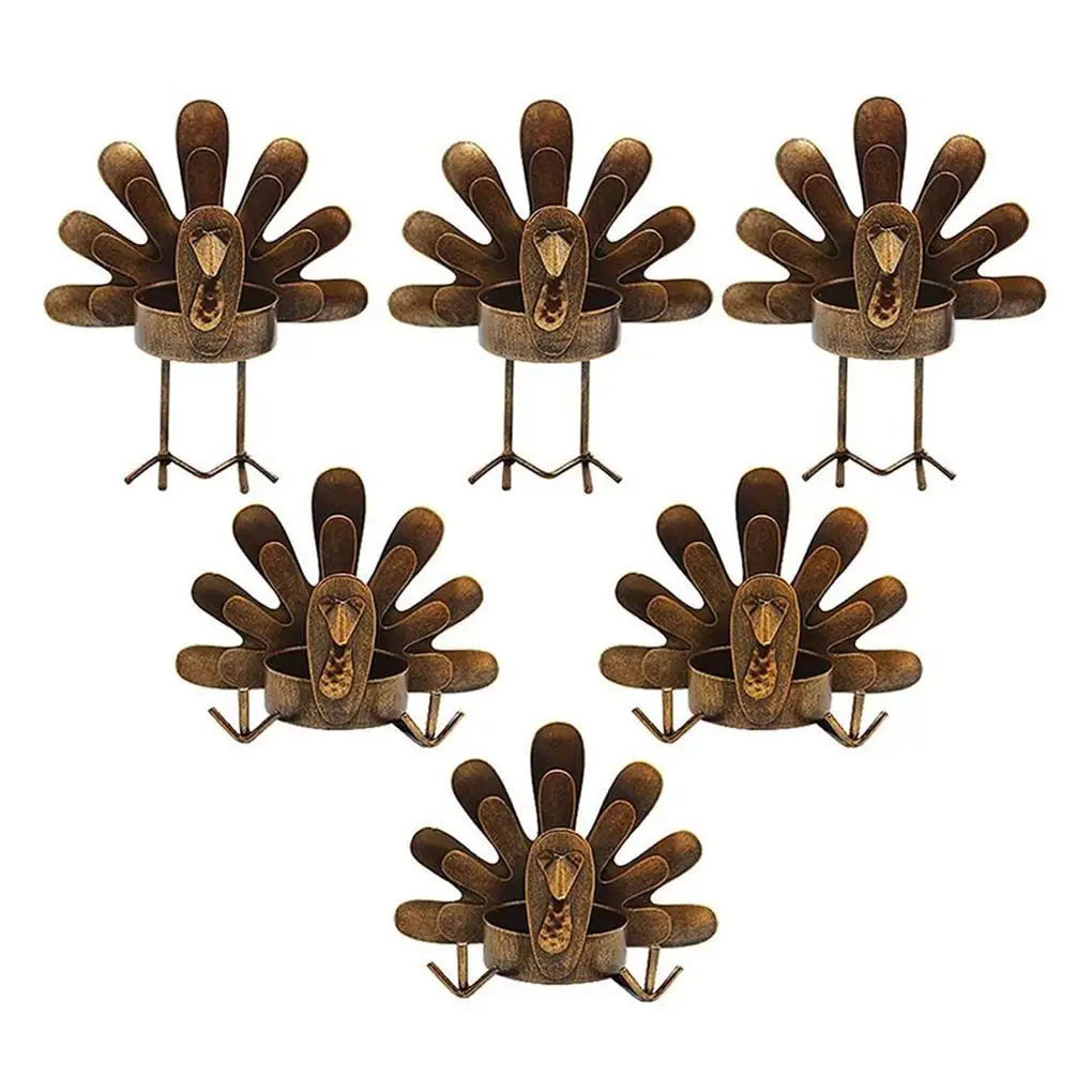

6pcs Candle Holder Metal Lantern Holders Home Decor Candles Gift Tables