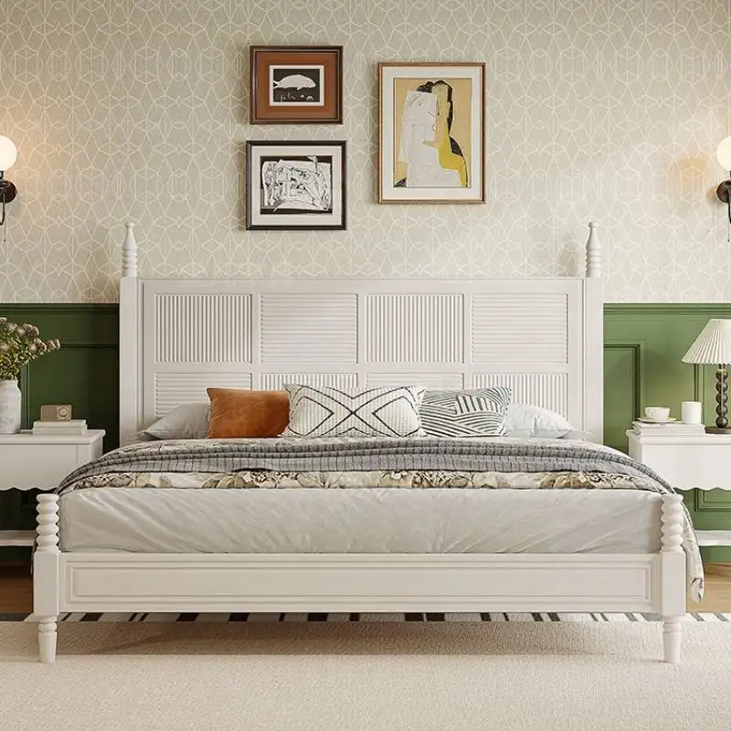 Unique Nordic Double Bed Headboard Modern Elegant Platform Frames Beds Living Room Nightstands Lit 2 Personnes Furniture