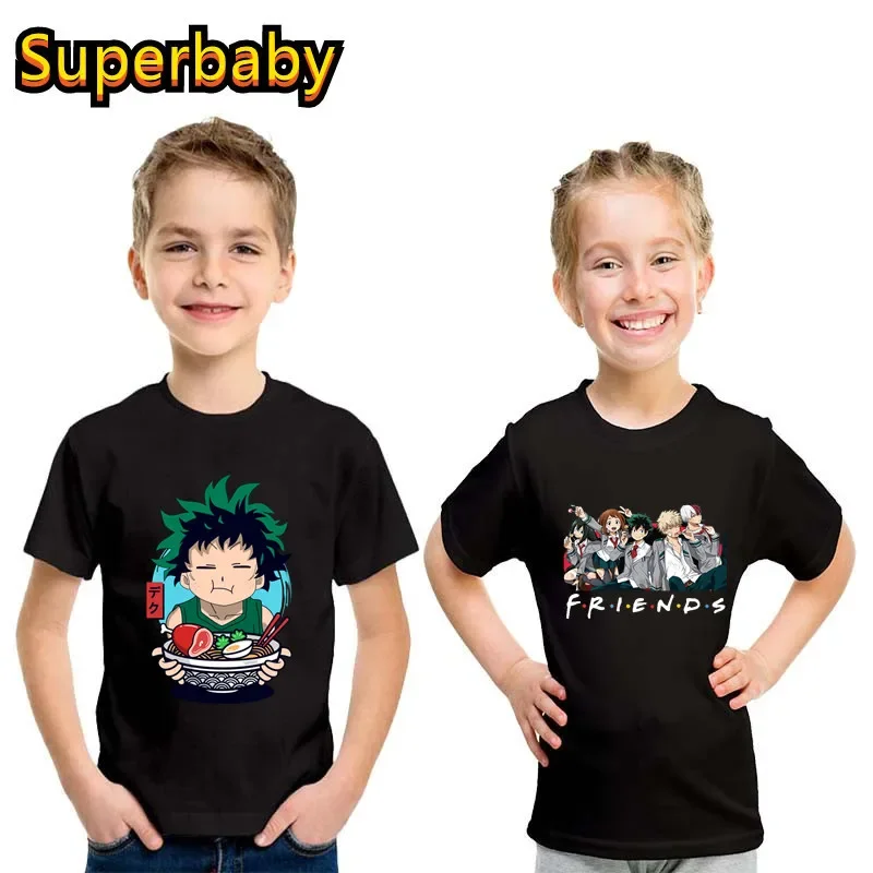 

Hot Sale Anime My Hero Academia Print Kids T-shirt Boku No Hero Academia Baby Boys Girls Clothes Summer Children Cotton T shirt