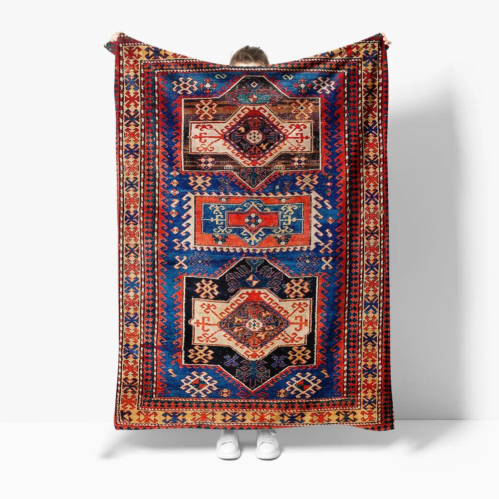 Turkish Vintage Kilim Rug Handmade Area Rug Traditional Moroccan Shag Rug for Living Room Bedroom Decor