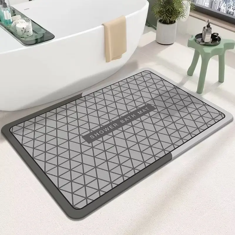 سجادة أرضية الحمام الكرتونية، طين المشطورة، امتصاص الماء سريع الجفاف، سجادة الباب، سجادة المرحاض المنزلية غير قابلة للانزلاق #1