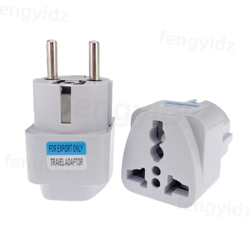 KR محول القابس متعدد الوظائف العالمي الاتحاد الأفريقي المملكة المتحدة الولايات المتحدة إلى الاتحاد الأوروبي مقبس كهربائي نوع E/F فرنسا إسبانيا التوصيل محول السفر مخرج تيار متردد