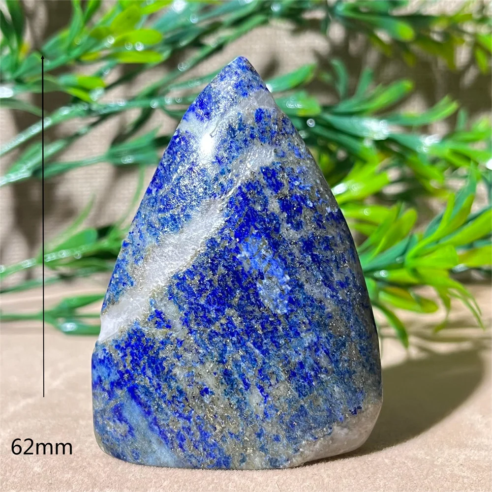 Crystal Natural Lapis Lazuli Torch Stone Quartz Reiki Carving Point Ornament Energy Healing Mineral Home Decoration Gemstones