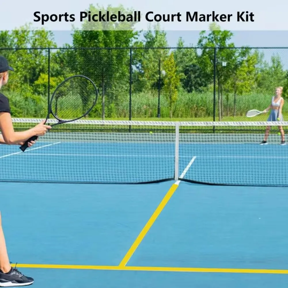 Multifunctional Pickleball Court Marking Tape Sports Floor Visible Marking Tape Court Marker Strong Stickiness Weather Resistant