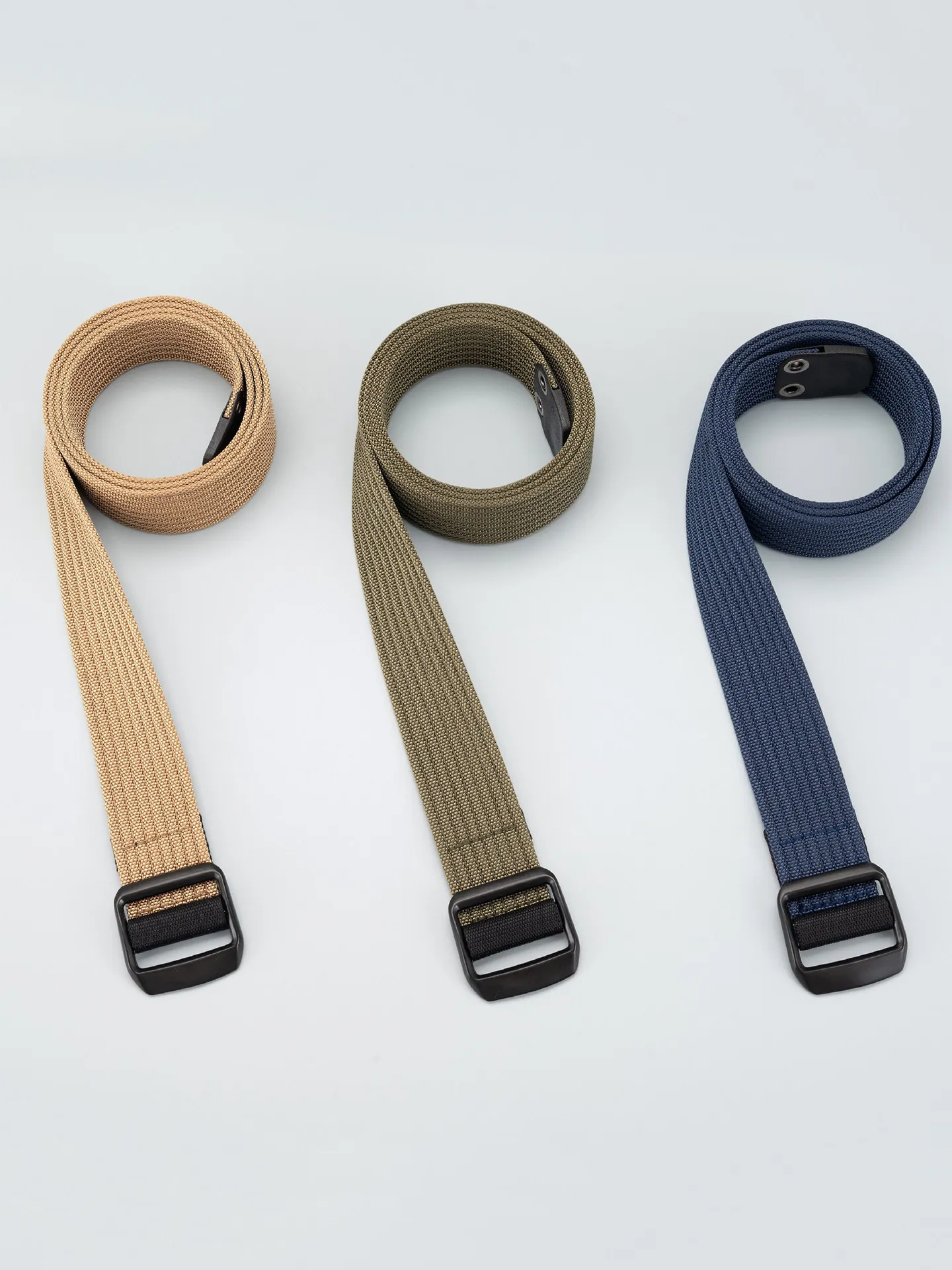 Men's Casual Outdoor Nylon Belt Tactical Canvas Weave Waist Belt for Hiking Military Training Wide Style Trendy Student Fashion