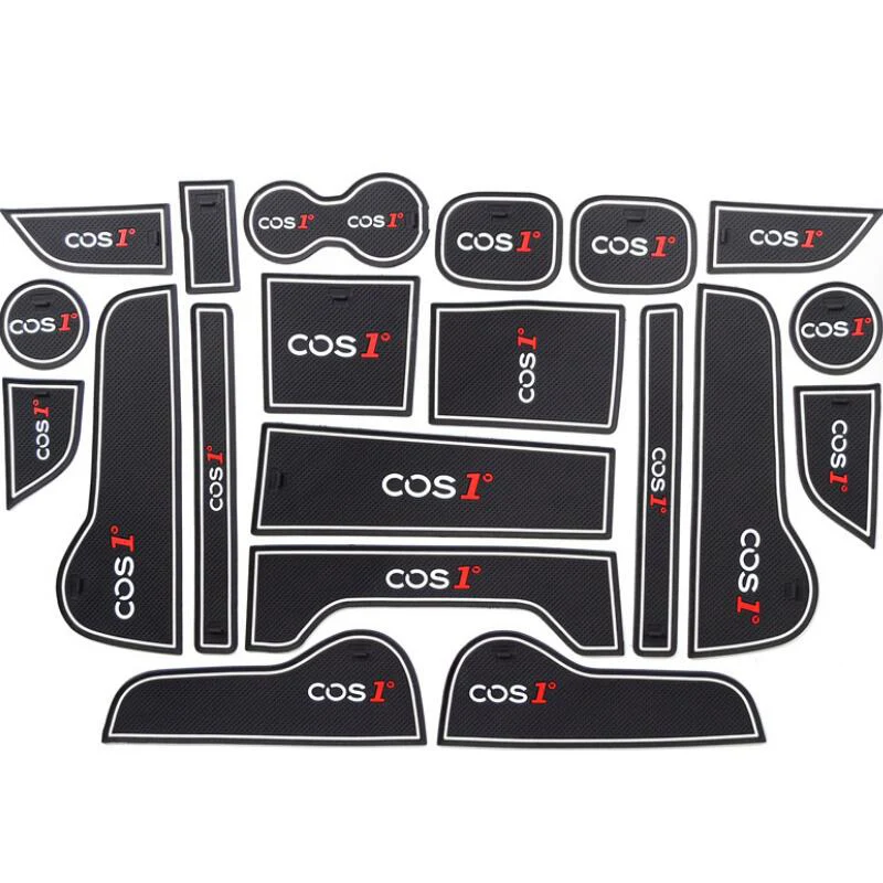 Car Gate Slot Pad Door Groove Mat Cup Armrest Storage Anti-Slip Mat For Changan Oshan C0S1°