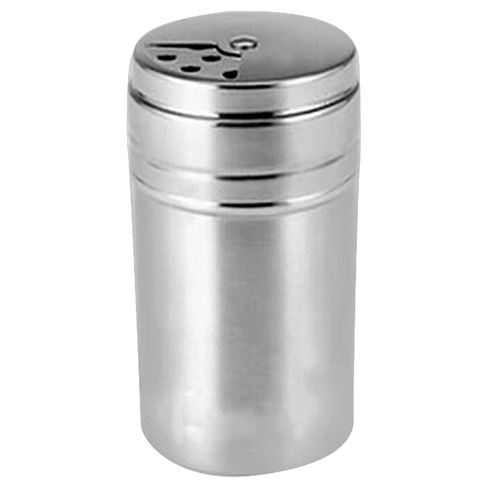 

1pcs Stainless Steel Seasoning Cans 5Cm Diameter Rotating Cover With 3 Adjustable Holes Salt Sugar Spice Shaker Pepper Dredge