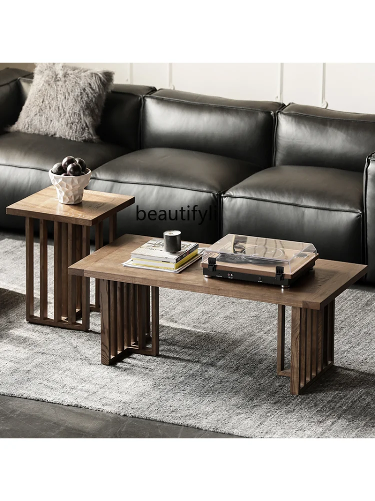 Home Nordic Solid Wood Coffee Table Cover Small Apartment Simple Corner Table Combination Furniture Small Table bed side table