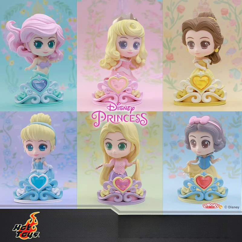 

Original New Disney Princess Cinderella Little Mermaid Pink Edition Doll Toy Model Figure Ornament Girl Birthday Christmas Gift