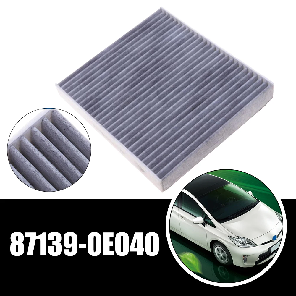 1PCS Car Carbonized Cabin Air Filter Easy Installation For LEXUS For Prius Grey & White 87139-0E040 High Grade