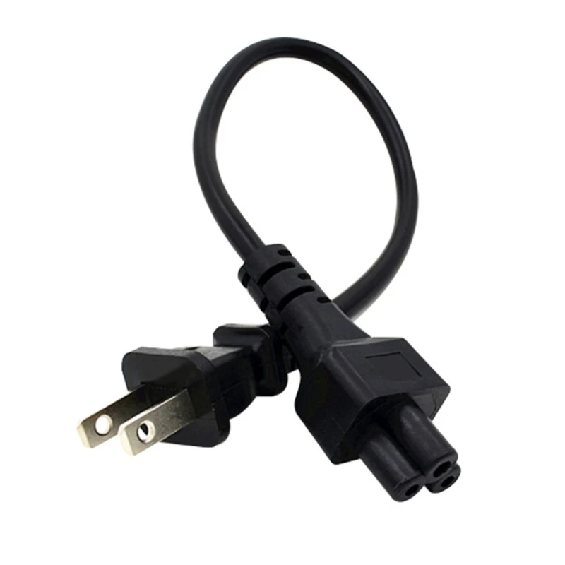 Y1UB 3Prong Alternating Current Laptops Power Cord, IEC320 C5 3Prong to NEMA 1-15P 2Prong Notebook Power Cable