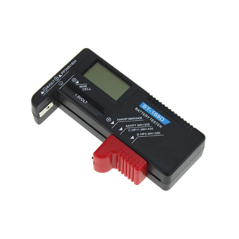 BT-168D Household Battery Checker Tester LCD Display for Easy Viewing Compact