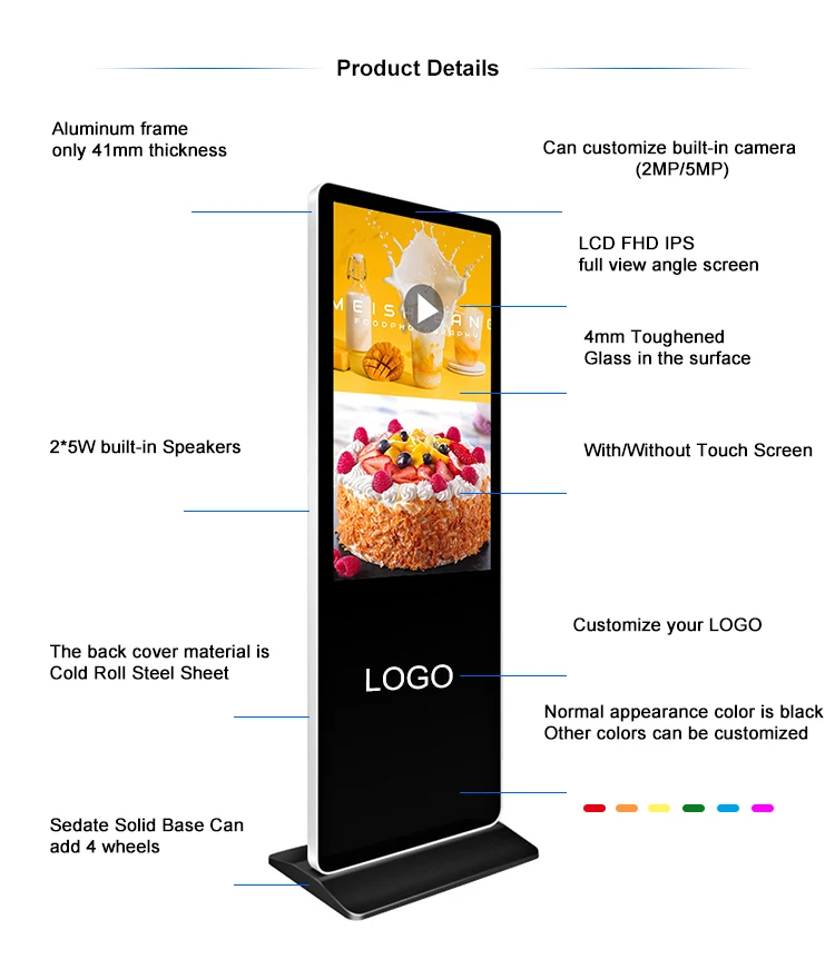 Android LCD Digital Display 43