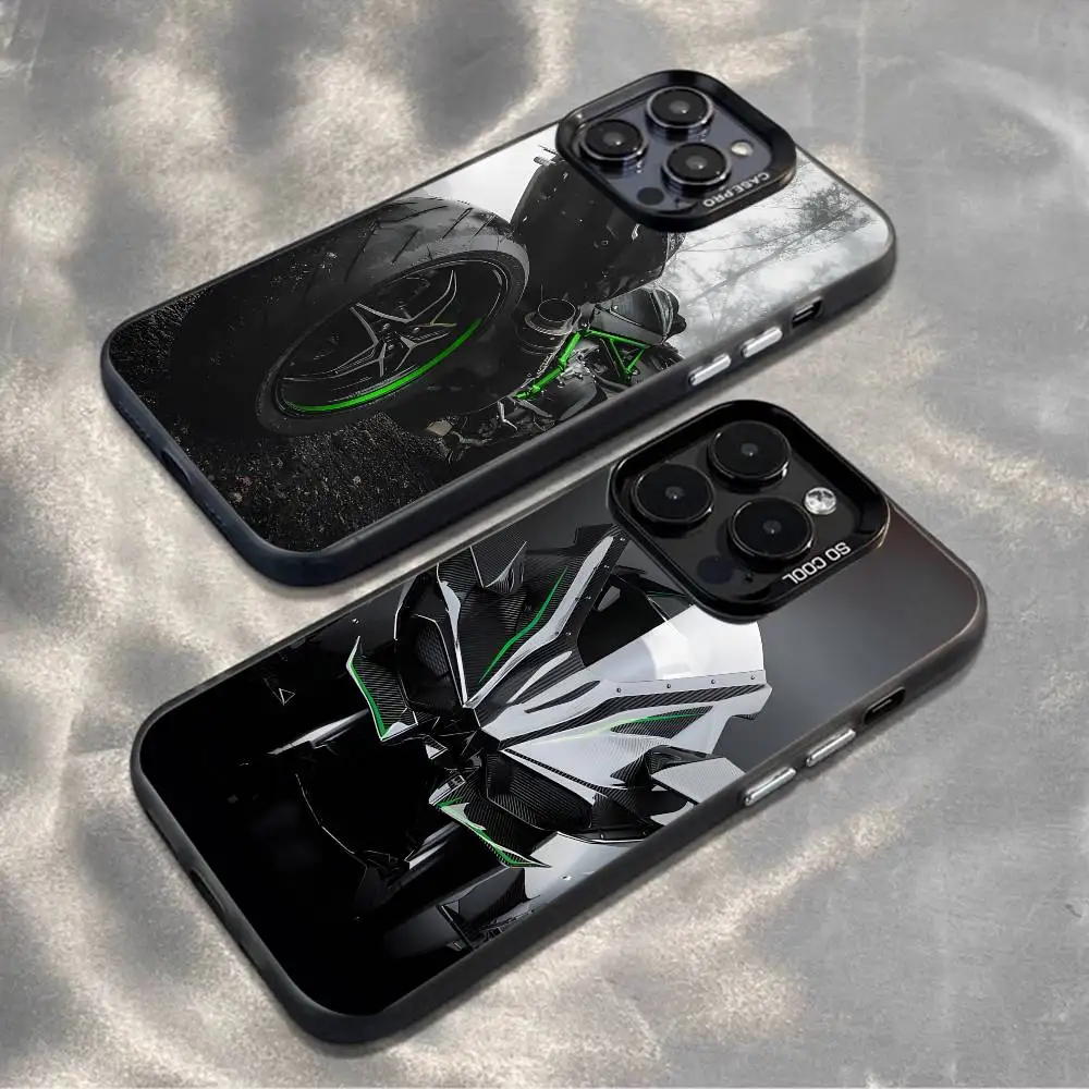 

Cool Motorcycle H2R K-Kawasakies-S Phone Case For iPhone 16,15,14,13,12,11,Mini,Pro,MAX,plus,Black Matte Shockproof Cover