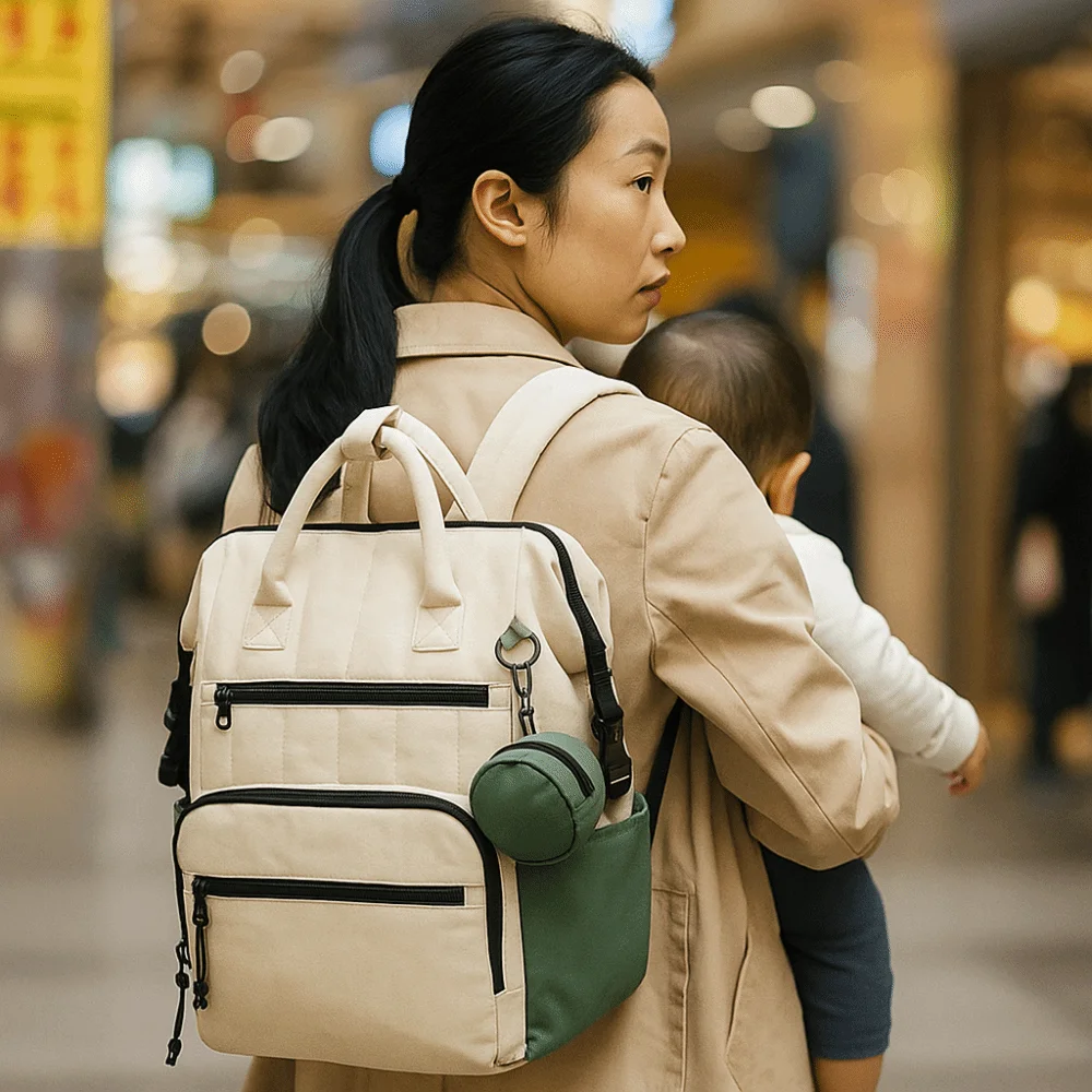 

Practical Large Capacity Multi Functional Backpack Fashion Polyester Shoulders Backpack Wear-resistant Large Capacity Bag Outing