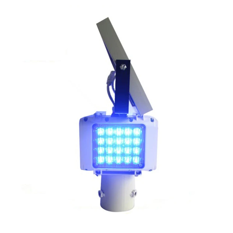 Aluminum Profile Solar Strobe Light 9V Red Blue Double LED Traffic Signal Warning Light For Road Construction