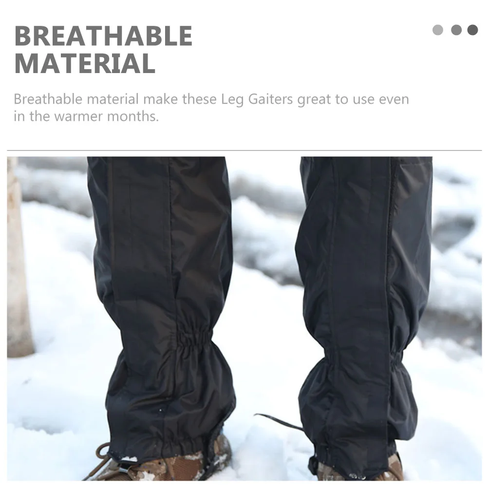 

1 Pair Waterproof Windproof Gaiters For Men Outdoor Hiking Climbing Foldable Lightweight Snow Dust-Proof Leg Sleeves