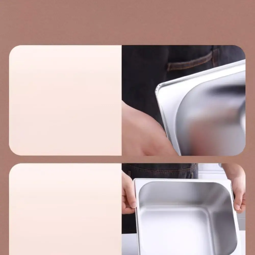 Premium Stainless Steel Gastronorm Container With Lid Commercial Food Storage Box For Buffet Restaurant Kitchen