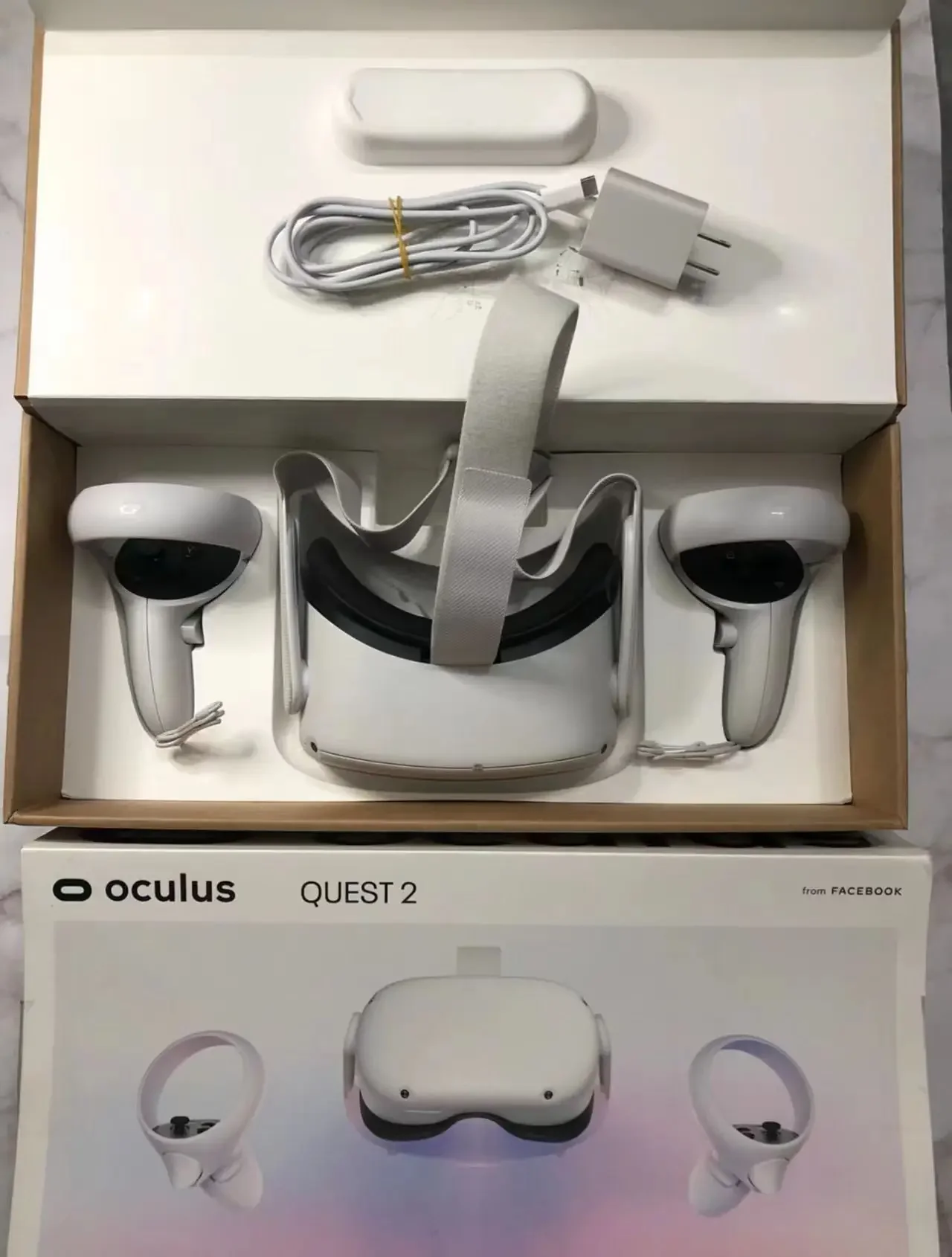 Oculus Meta Quest 2 Virtual Reality Headset All In One 3D VR Glasses with 8G + 64G/128G/256G Memory Support FOV 98 Degree