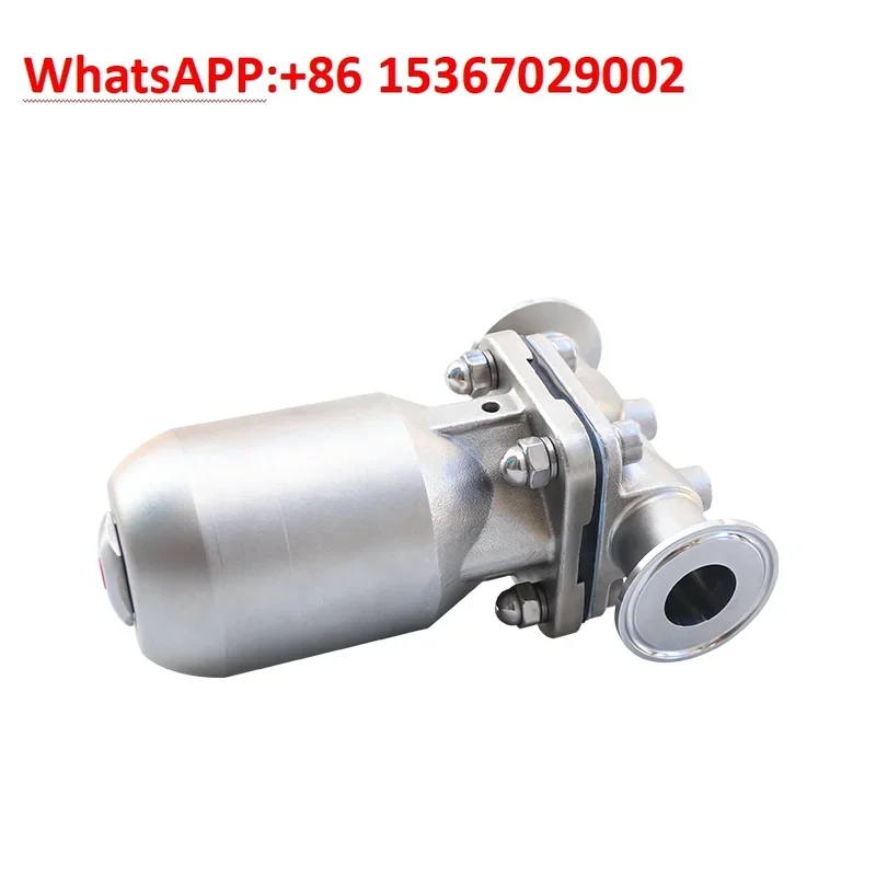 Stainless steel head cylinder pneumatic diaphragm valve normally closed double membrane quick installation valve single action