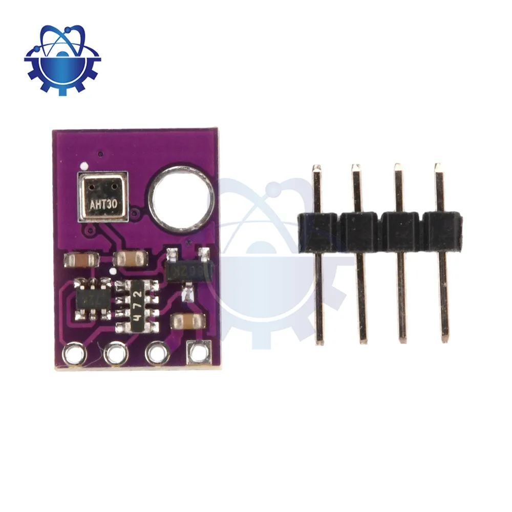 AHT30 Temperature Humidity Sensor  Module I2C Communication DC 2.0-5.5V High Precision Digital Humidity Pressure Sensor