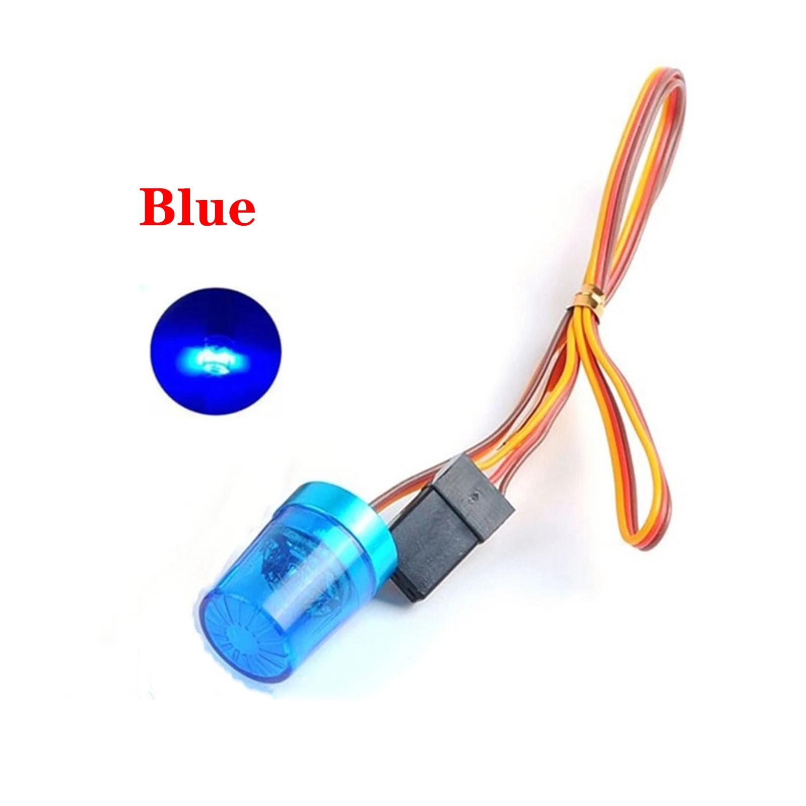 Car Led Flash Lights Police OD 9MM Multi-Function 360 Degree Rotating Flashing Lamp for 1:10 RC Off Road Car 1:14 Tamiya Tractor