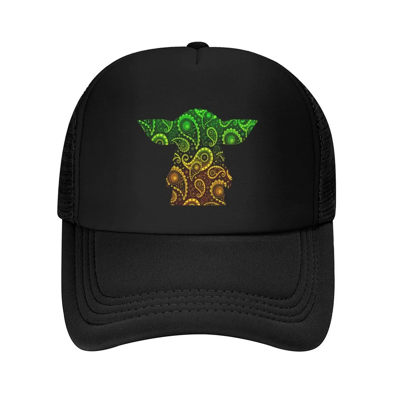 

Teardrop Mandala Silhouette - Alien Forest -White Background Baseball Cap hats for men hiking hat Hat men For Man Women's