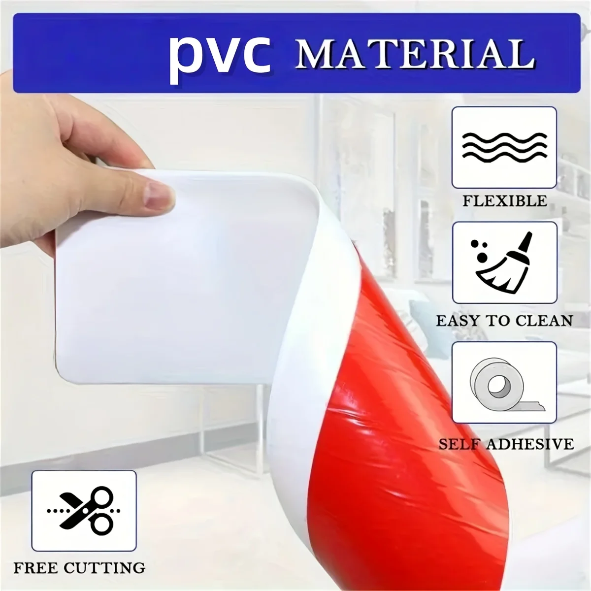 1 قطعة 1 متر/2 متر/3 متر لينة PVC التفاف البلاستيك الطابق التفاف ذاتية اللصق مرنة الركيزة صب أجزاء الديكور