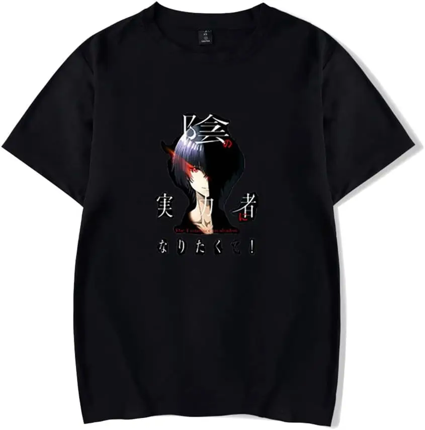 

Anime The Eminence in Shadow T-Shirt Merch Casual Short Sleeved T Shirt Unisex Tee