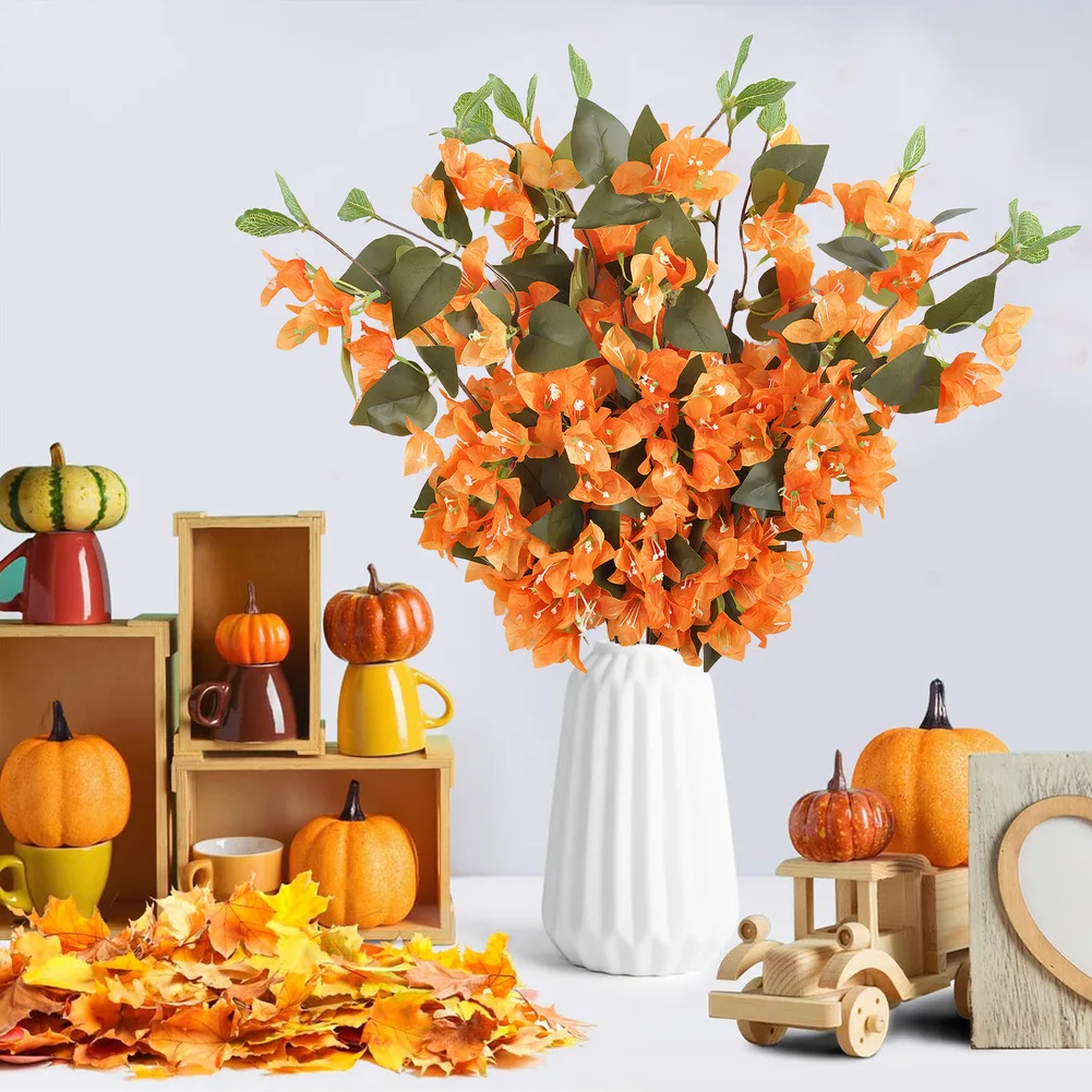 1PC Artificial Triangle Plum Blossom Branches Silk Faux Floral Arrangement 75x10cm For Indoor Outdoor Home Garden Decoration