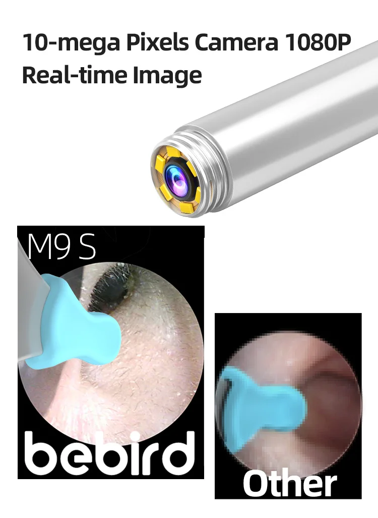Bebird M9 Pro Smart Visual Ear Wax Remover With Camera, Endoscope_voghion.com