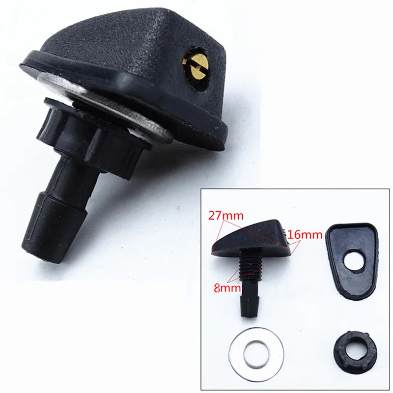 

10pcs Car Windshield Washer Sprinkler Head Wiper Fan Shaped Spout Cover Water Outlet Nozzle Adjustment Auto Accessories