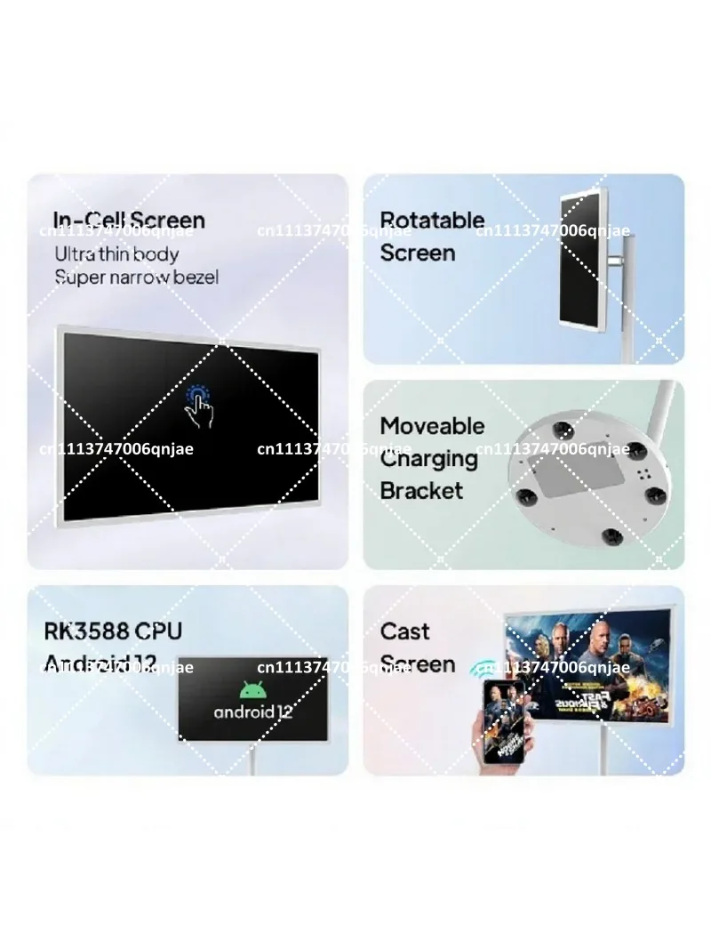 24 Inch 32 Inch LCD Touch Screen Display Indoor Android 12 Digital Signage Advertising