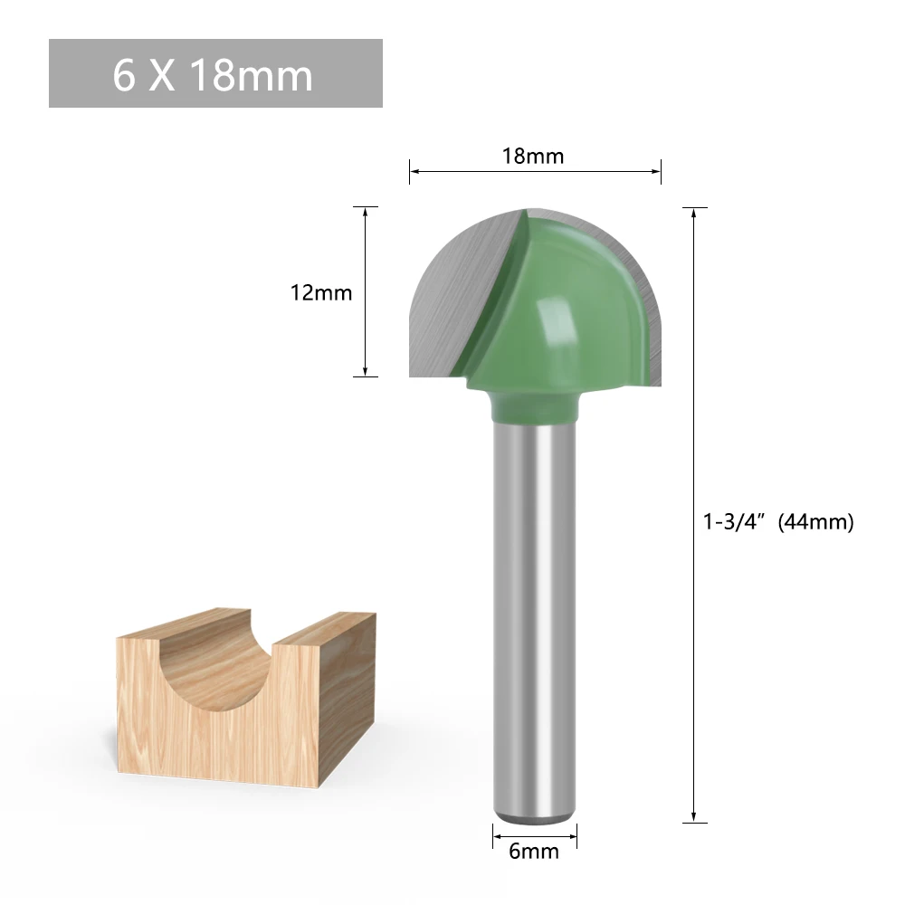 LAVIE Fräser-Set, 4/5 Stück, 6 mm Schaft, Kugelkopffräser, Rundfräser, Boxfräser, Vollhartmetall, CNC-Radiusfräser – Detail 12