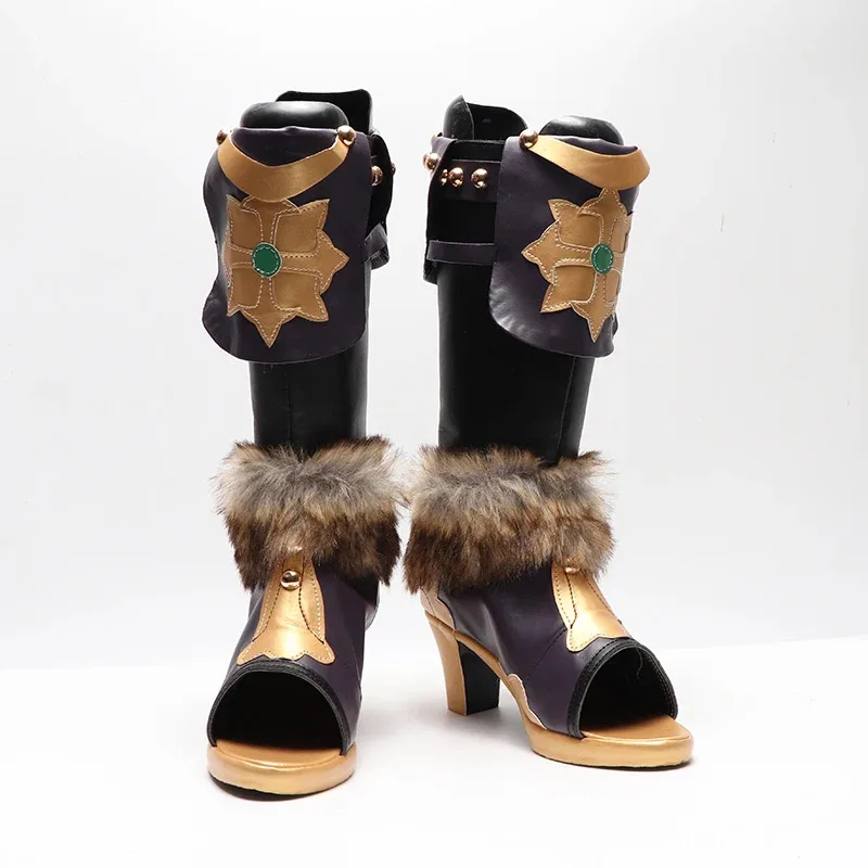 

New Anime Game Cosplay Boots Genshin Impact Collei Shoes Halloween Accessories Custom Made